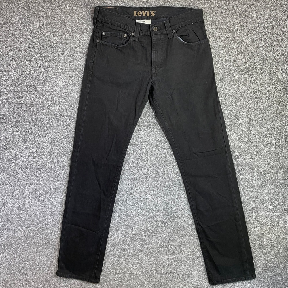 Levi's 511 Skinny Jeans Mens 32x32 Black‎ Denim Pants